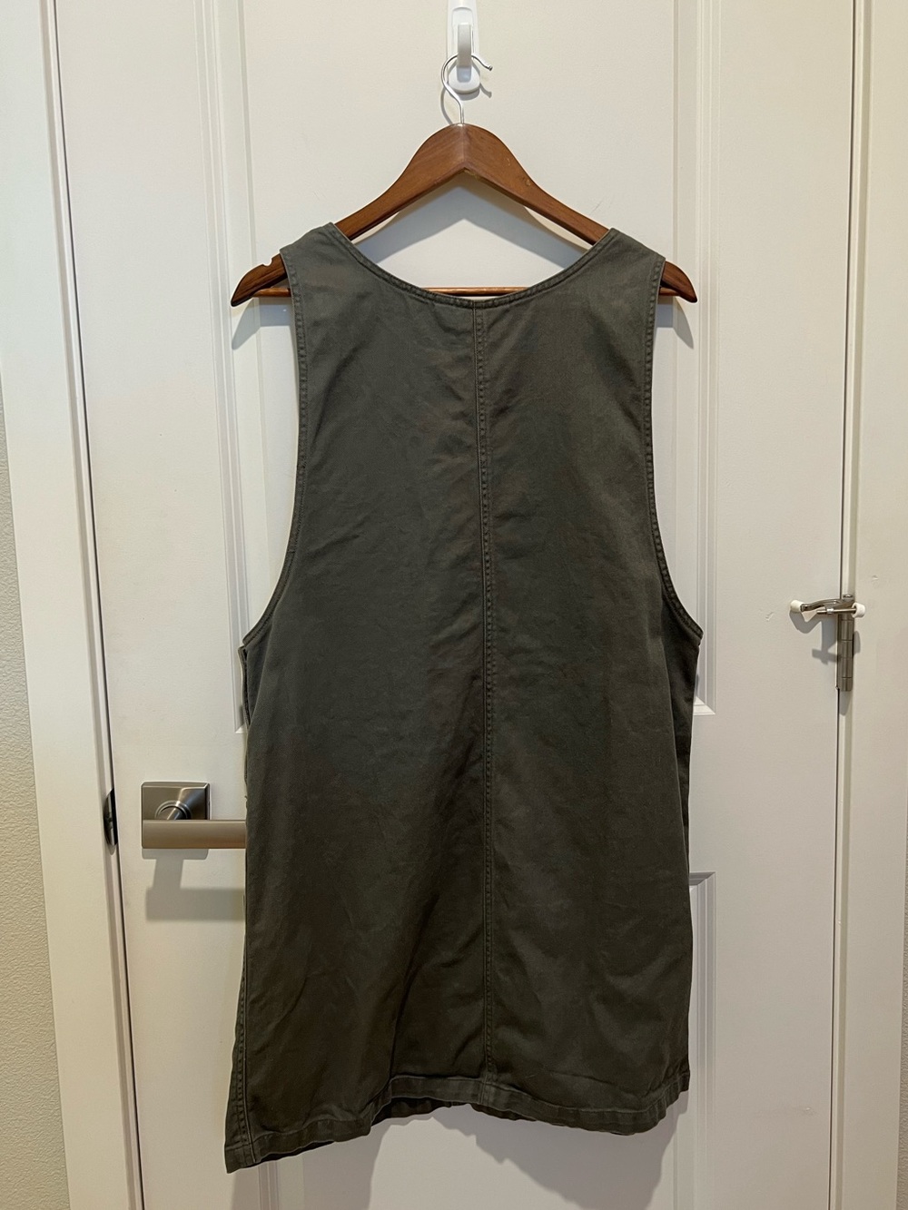 Vintage Dress Jumper Buttons Pockets Directives Brand 100% Cotton Size Large - Picture 3 of 6